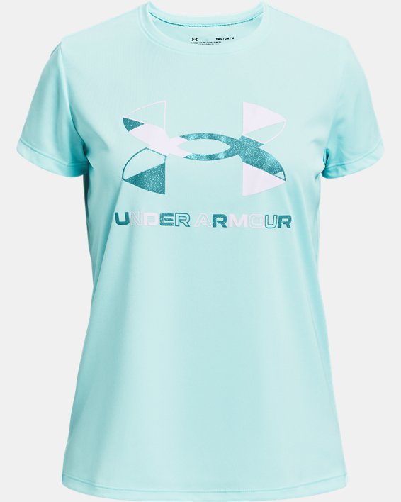 Under Armour Mädchen Tech Big Logo Print Fill Ss T-Shirt 